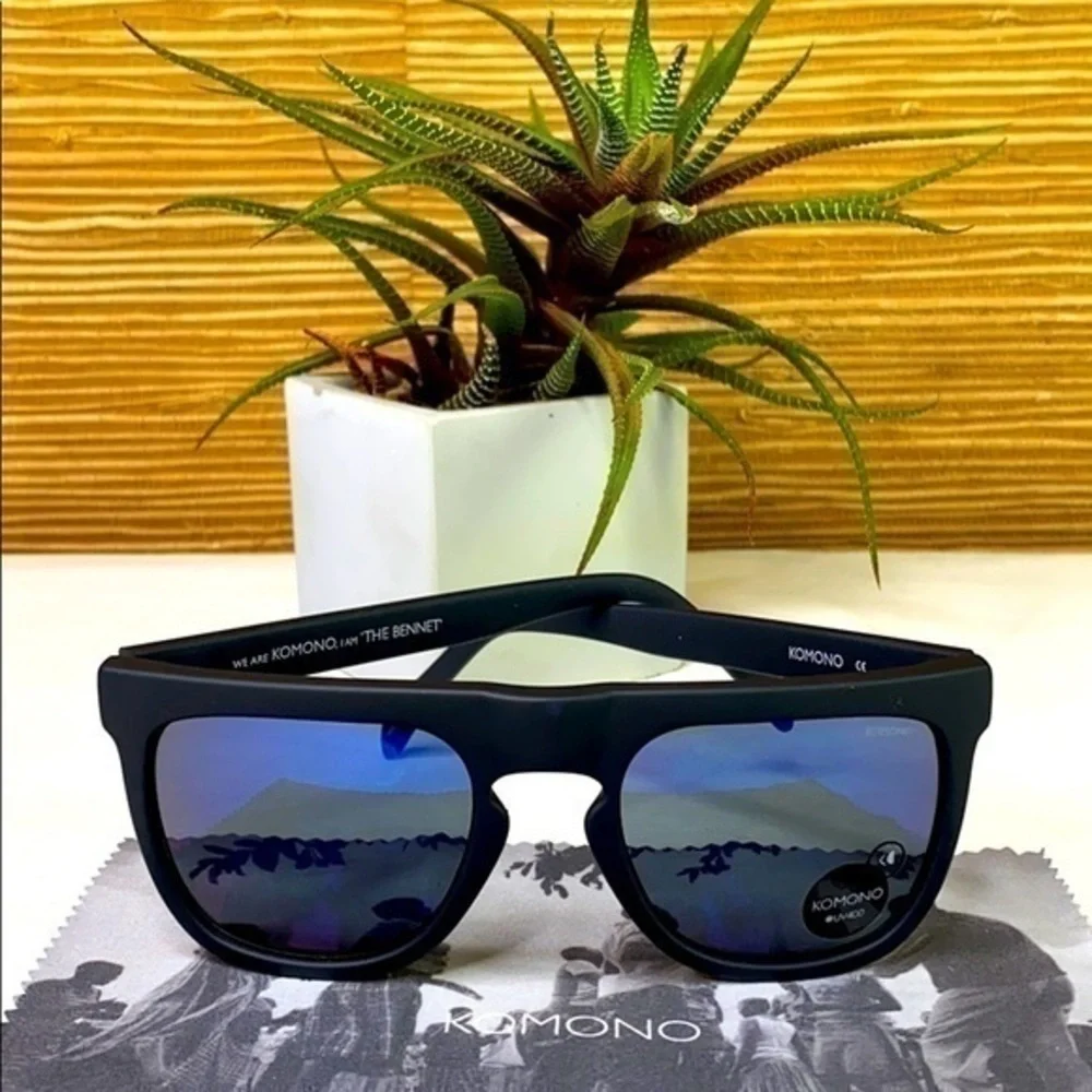 New Komono Men’s Bennet Midnight Blue Sunglasses